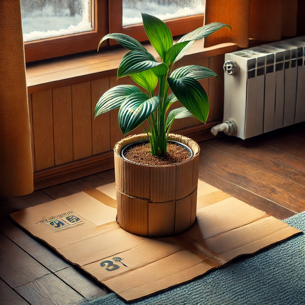 ダンボールとビニール袋を組み合わせた防寒術