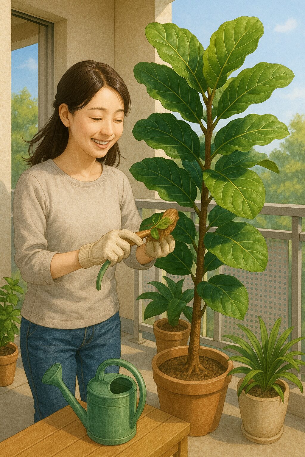 観葉 植物 ベランダ 出しっぱなし