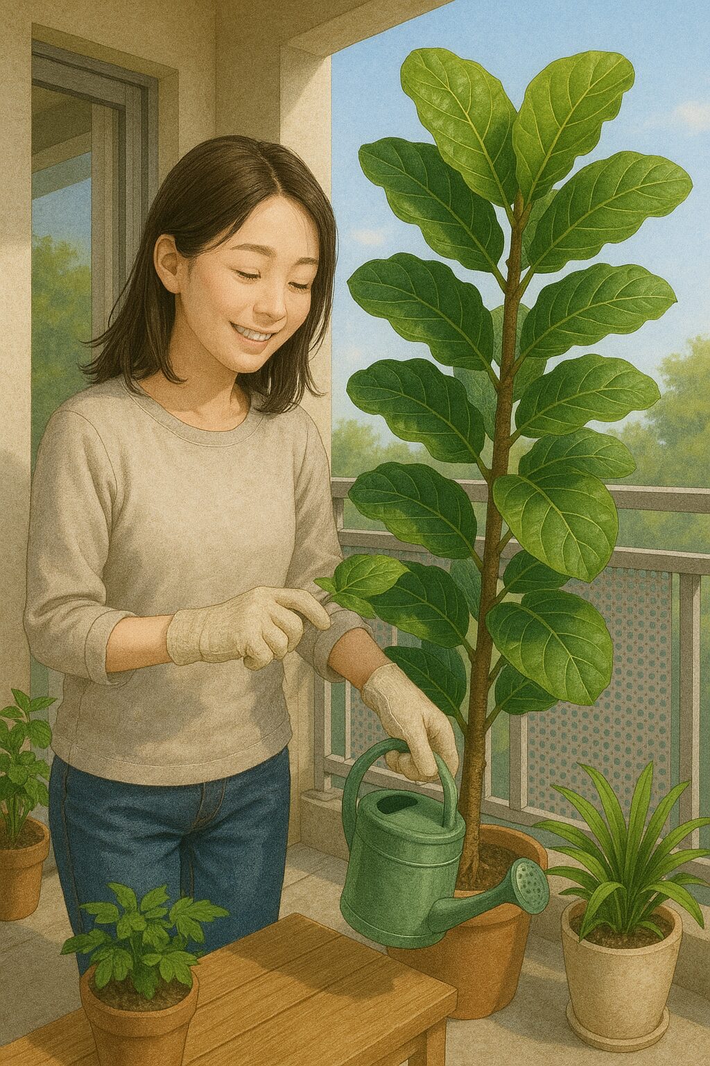 観葉 植物 ベランダ 出しっぱなし