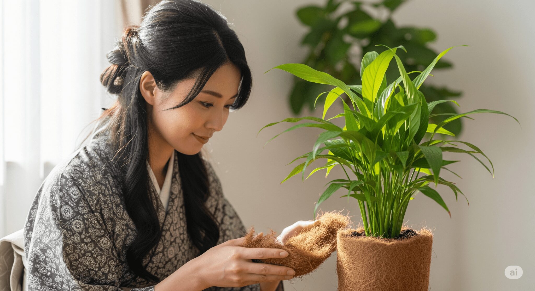 定番のココヤシファイバーは100均でも人気