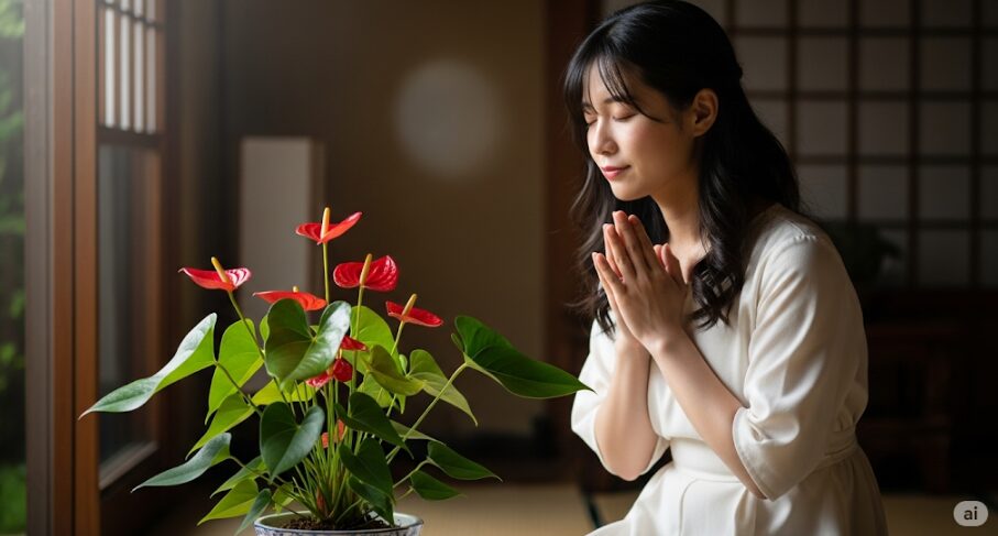 観葉 植物 花 が 咲く スピリチュアル