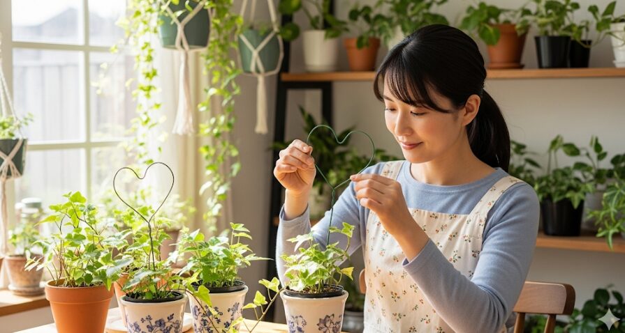アイビーの針金ハートを準備しよう