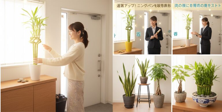 キングバンブーの風水は玄関で効果を発揮