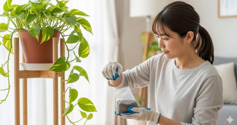 ポトスの葉の緑が薄いのは栄養不足のサイン