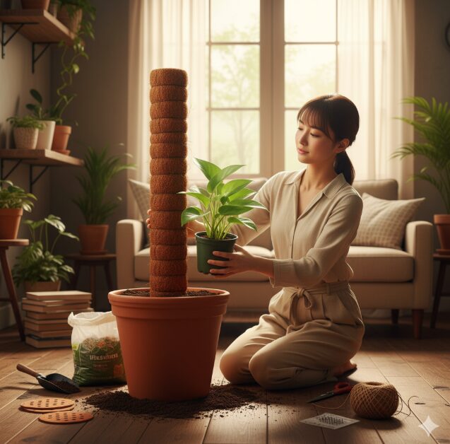 ポトスタワーの基本的な仕立て方