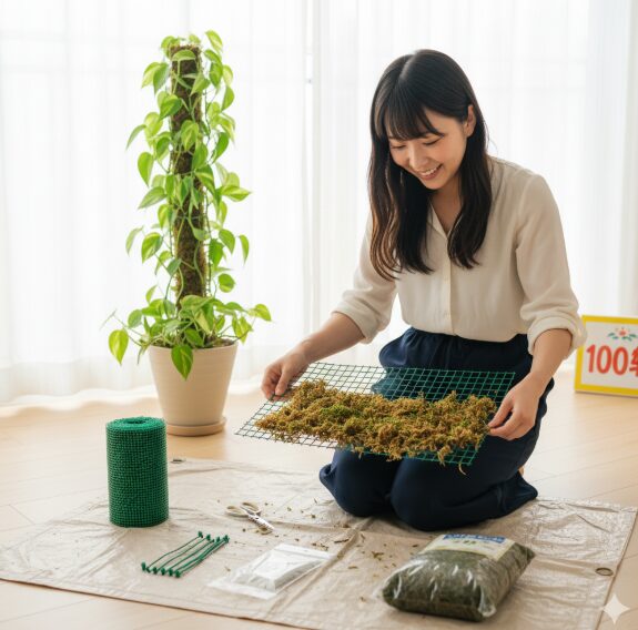 ポトス 支柱 100均アイテム活用術