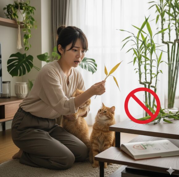 葉が黄色くなったものも猫に有害ですか？
