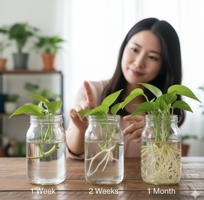 ポトスの水差しで根が出るまでどのくらいかかりますか？