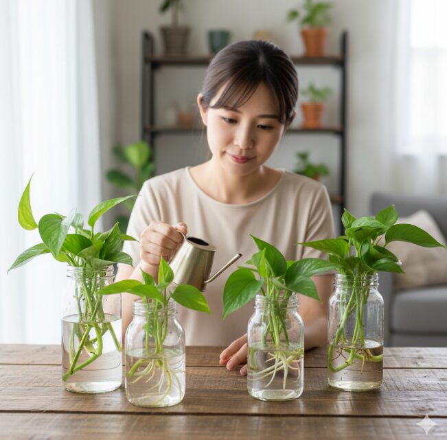 ポトスは水だけで育ちますか？