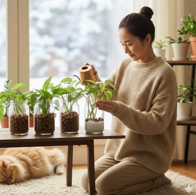 観葉植物ポトスを土を使わないで育てるには