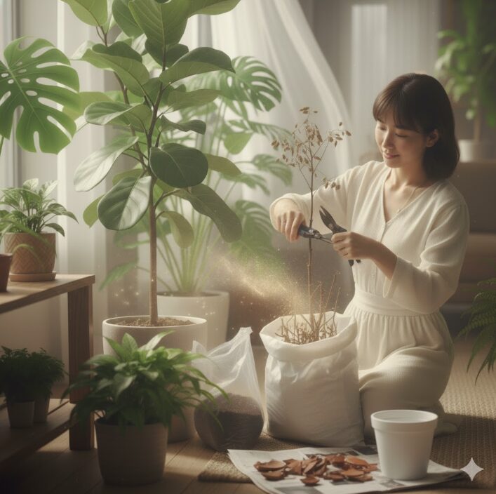 枯れた観葉植物の処分方法は？