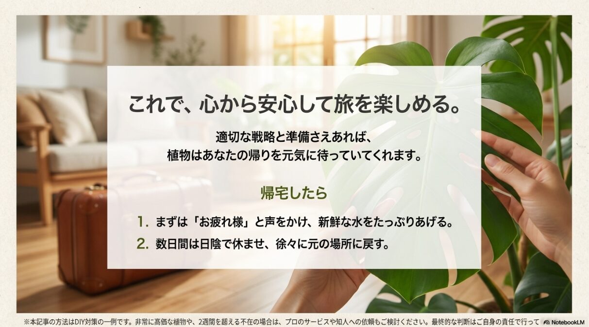観葉 植物 長期 不在 水 やり 手作り