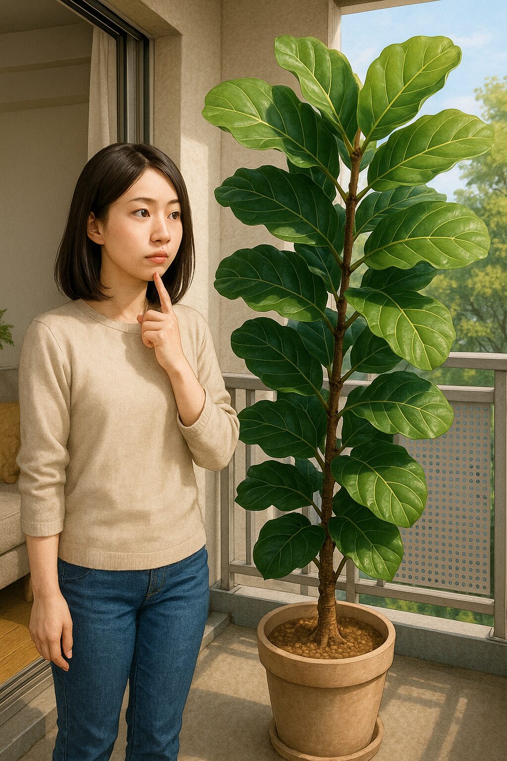 観葉 植物 ベランダ 出しっぱなし