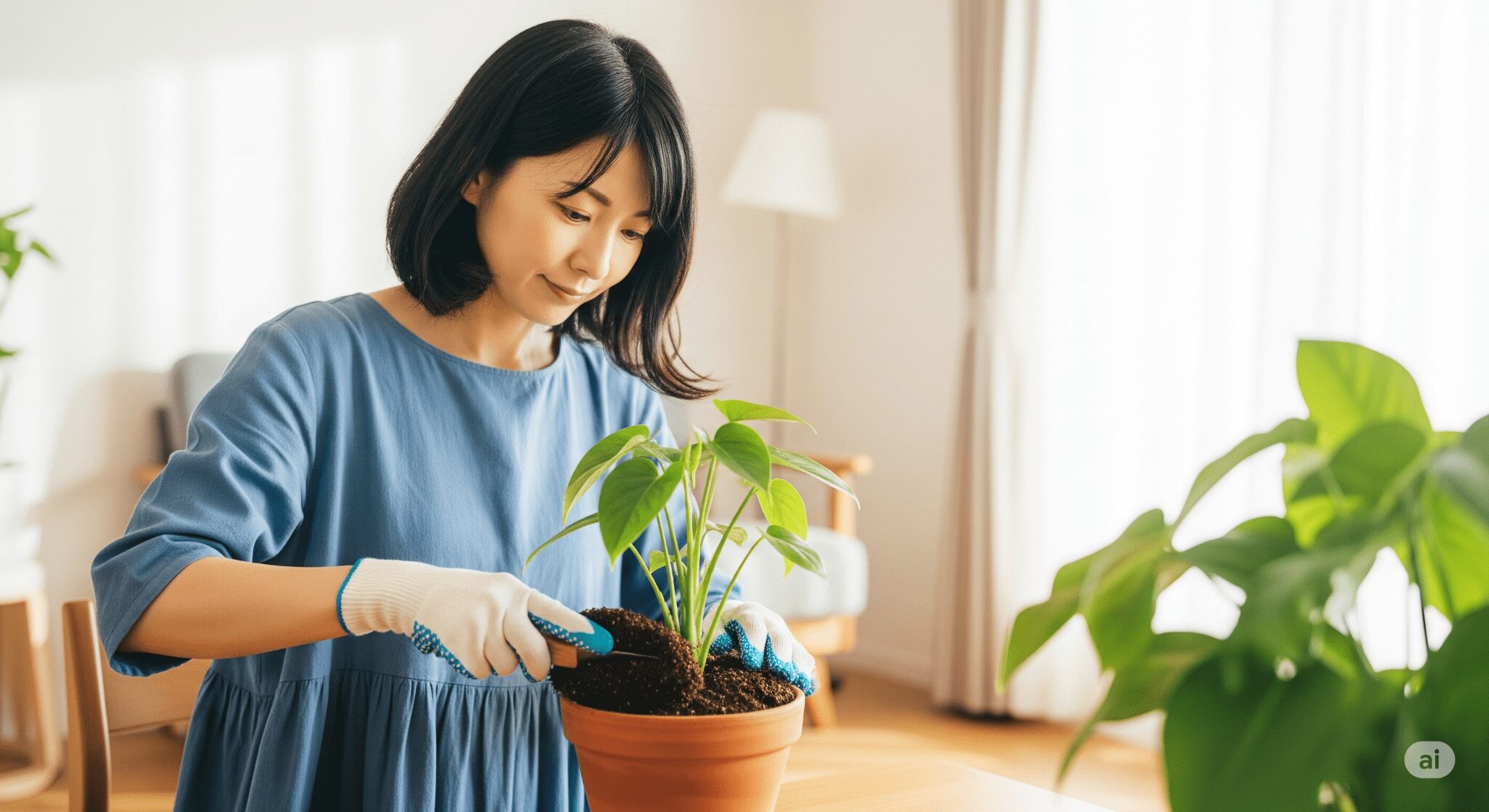観葉 植物 土 隠し 100 均