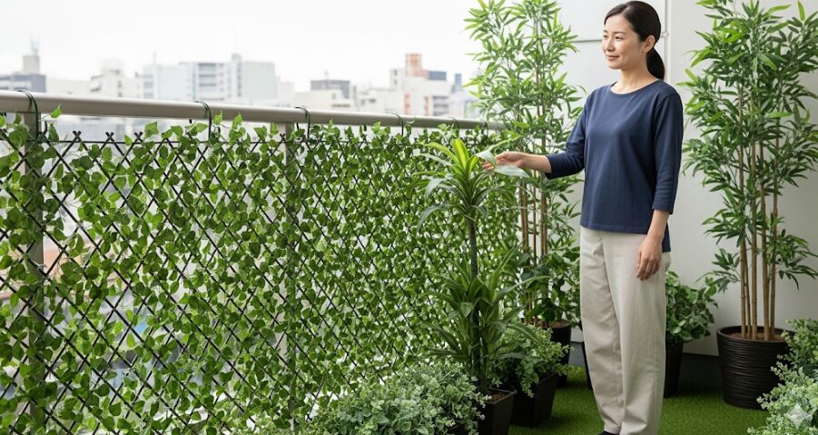 フェイク グリーン 屋外 倒れ ない