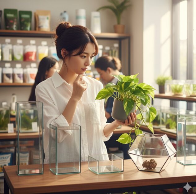 ポトス 水槽 ベタ エビ