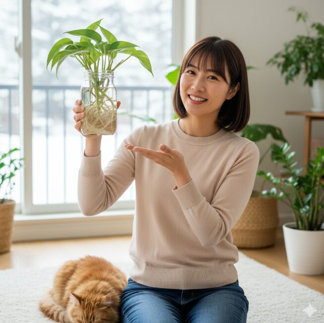 ポトス 水差し から 土