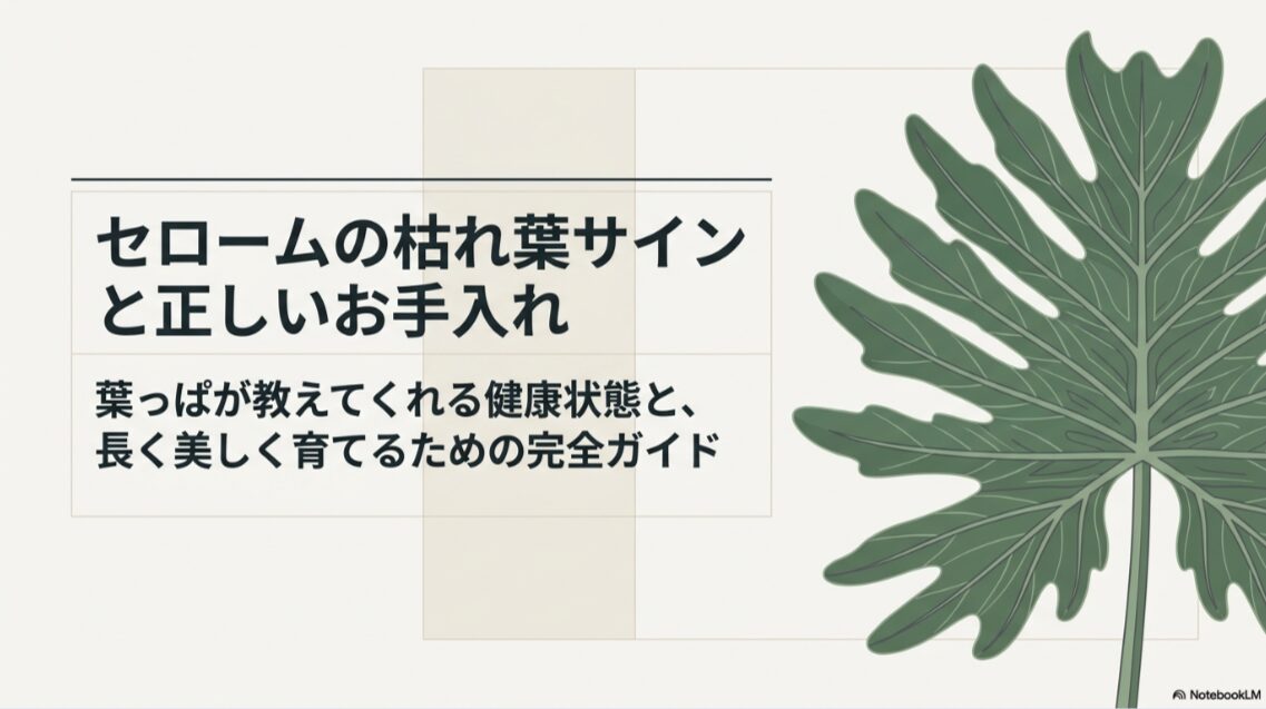 セローム 枯れ た 葉 切る