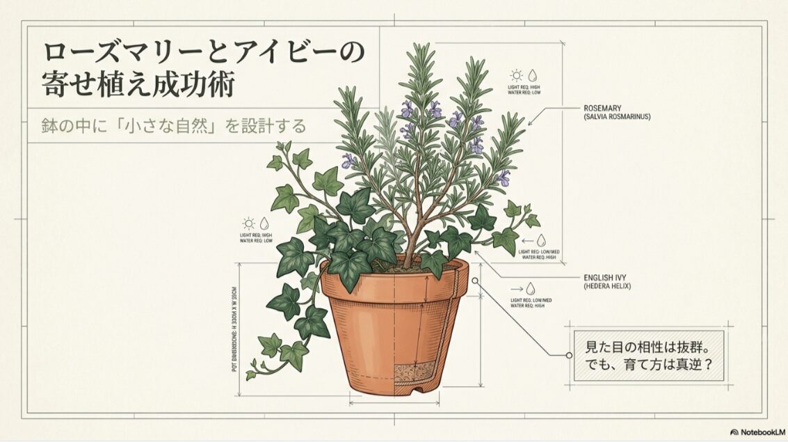 ローズ マリー アイビー 寄せ 植え